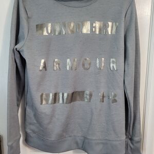 Under Armour Gray Sweatshirt with Silver Accents